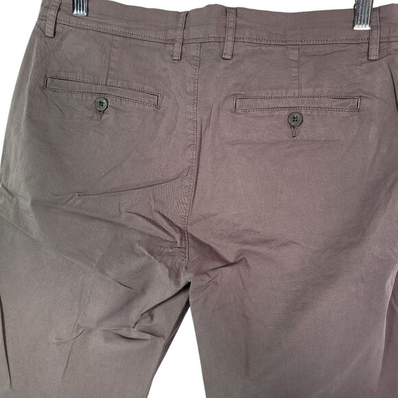 Goodthreads Men's Brown Slim-Fit 7" Flat-Front Stretch Chino Shorts Size 31 New - Picture 4 of 11